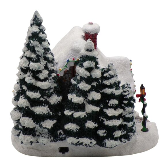 Thomas Kinkade 2005 STILLWATER COTTAGE Lighted 6.5" Christmas Village WORKS - Picture 4 of 7